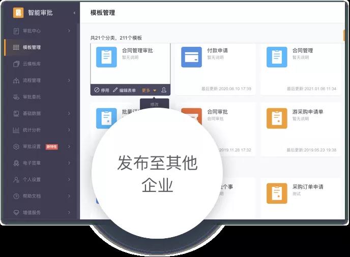 跨企业审批模块